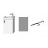 Jika Petit - Set skrinky s umývadielkom, zrkadla a osvetlenia, biela H45J5141753001