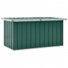 vidaXL Záhradný úložný box zelený 129x67x65 cm - Zelená - 62580-17476