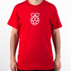 Pánske tričko Raspberry Pi červené - L