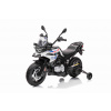 Elektrická Motorka BMW F850 GS, Licencované, 12V batéria, EVA mäkké kolesá, 2 x 35W motor,LED Svetlá, Pomocné kolieska, biela