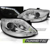 Tuning-tec PREDNÉ SVETLOMETY DAYLIGHT CHROME pasujú na SEAT IBIZA 6J 06.08-12