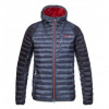 RAFIKI GLEN blue nights/raven S; Šedá bunda