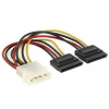 PremiumCord Napájecí kabel k HDD 5,25 Molex-2xSeri PremiumCord Napájecí kabel k HDD 5,25 Molex-2xSeri