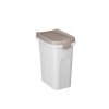 STEFANPLAST Pet food Container 33x22x41cm 15l biely/sivý kontajner na 6kg granúl (STEFANPLAST Pet food Container 33x22x41cm 15l biely/sivý kontajner na 6kg granúl)