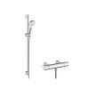 Hansgrohe 27813400 Crometta Vario sprchová súprava na stenu s termostatom, tyč 90 cm, biela / chróm