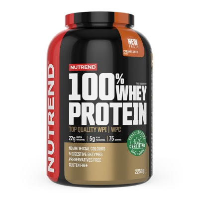 100% Whey Protein - Nutrend 2250 g Chocolate+Hazelnut