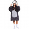 Cozy Noxxiez Lenochod - hřejivá televizní mikinová deka s kapucí pro děti 7 - 12 let