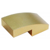 11477 Metallic Gold Slope, Curved 2 x 1 x 2/3 (Kovově zlatý svah, zakřivený 2 x 1 x 2/3)