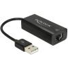 Delock 62595 sieťový adaptér 100 MBit/s USB-A, RJ45; 62595