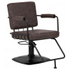Kadernícka stolička Gabbiano Katania Loft Old Leather Farba: Hnedá