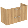 Ideal Standard i.Life A Skrinka pod umývadlo, 100x44x63 cm, 2 zásuvky, dub T5257NX