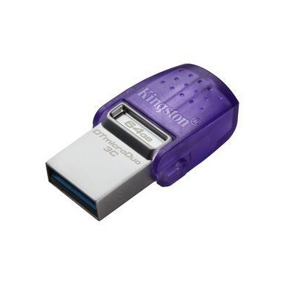 USB flashdisk Kingston DataTraveler microDuo 3C 64GB (DTDUO3CG3/64GB) fialový