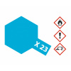 X-23 Clear Blue Gloss 23ml TAMIYA Acrylic - Lesklá priehľadná modrá