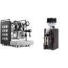 Rocket Espresso Appartamento, black/white + Eureka Mignon Zero, CR black