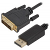 Video kábel PremiumCord DisplayPort - DVI-D prepojovací, tienený, 5m (KPORTADK02-05)