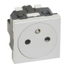 Zásuvka MOSAIC 278214L 2P+T hliník