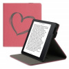 Flipové púzdro s dizajnom srdce kwmobile Amazon Kindle Oasis 10. Generation tmavě červená
