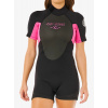 Dámsky neoprénový oblek Rip Curl Omega Back Zip Springsuit - black/pink