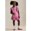 Dievčenské šaty Polo Ralph Lauren ružová farba, mini, rovný strih, 312965016001 124-128