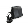 Malý černý kožený pánský crossbag 215-1919-60