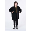 Detský kabát Karl Lagerfeld čierna farba Z16169.162.174 162