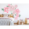 Nálepka na stenu - kvety Pivonky farba: ružová