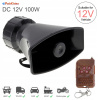 100W 12V autosiréna klaksón pre automobily, nákladné autá, motocykle