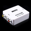 AppleMix 3x RCA cinch (kompozitný + P+L audio) na HDMI - 1080p - biely