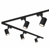 Kolajnicové led svietidla - 2m 1 m karburetská súprava 5x GR10 LED žiarovka (2m 1 m karburetská súprava 5x GR10 LED žiarovka)