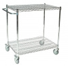 Díelenský a cateringový vozík, rovné police, 46 x 92 x 100 cm, max 100 kg, 2 pol.