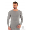 Pánské tričko Merino LS11600 BRUBECK šampaň (ecru) 2XL