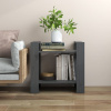 vidaXL Knižnica/deliaca stena sivá 60x35x57 cm masívna borovica 813876