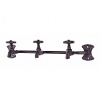 Mørtens Furniture Nástenný vešiak Spigot, 37 cm, hnedá hnedá