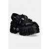 New Rock ITALI NEGRO, TANK CASCO NEGRO, BIOS N sandále dámske kožené