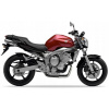 NÁLEPKY NA MOTOCYKEL JUULA PRE YAMAHA FZ6 N 2004-2005 ČERVENÁ DRMK