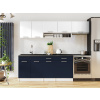 FRONTI Kuchynská linka VIVIEN 240cm Biela + marine blue