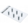 Zeller Magnety Memo, nerezová ocel, 6 kusů, ZELLER