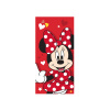 Jerry Fabrics Detská osuška MINNIE - Red heart 70x140 cm,
