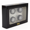 Kk-scale Sada príslušenstva 4x disky kolies a ráfiky pre Ferrari F40 1987 1:18 Black Chrome