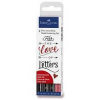 Popisovač Faber-Castell 267115 Pitt Artist Pen Hand Lettering 4 kusy