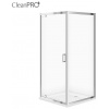 Cersanit ARTECO SET Rohový sprchový kút 90x90x190 Chróm Číre sklo Chrom+vanička TAKO 90x90 S601-116