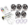 KIT LED Pásy 25m 5050 RGB +BIELA+ diaľkové ovládanie DOTYKOVEJ obrazovky (KIT LED Pásy 25m 5050 RGB +BIELA+ diaľkové ovládanie DOTYKOVEJ obrazovky)