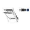 VELUX FOP kombinácia dvojito plisovanej rolety a vonkajšej markízy (FHC + MHL) Rozmer: M08