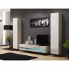 Cama Meble Obývačka VIGO NEW 4, dub sonoma/biely lesk