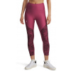 Dámske legíny Under Armour, TECH PRINT PANEL ANKLE Červená,Vínová,Biela, S