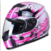 Moto helma integrální růžová obvod hlavy 57-58cm
