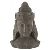 J-Line by Jolipa Šedá dekoratívne soška hlavy Buddha L - 57 * 40 * 85 cm - J-Line by Jolipa