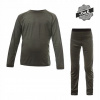 SENSOR MERINO AIR SET detský tričko dl.rukáv + spodky olive green veľkosť 1