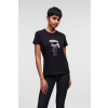 TRIČKO KARL LAGERFELD IKONIK 2.0 KARL RS T-SHIRT BLACK