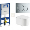 Závesný WC set do ľahkých stien / predstenová SAT SIKOGESTOR72S01CR